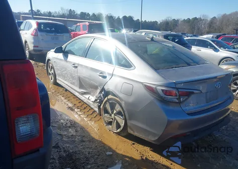 2016 Hyundai Sonata Hybrid Limited из США, поврежденный, VIN KMHE34L11GA012456